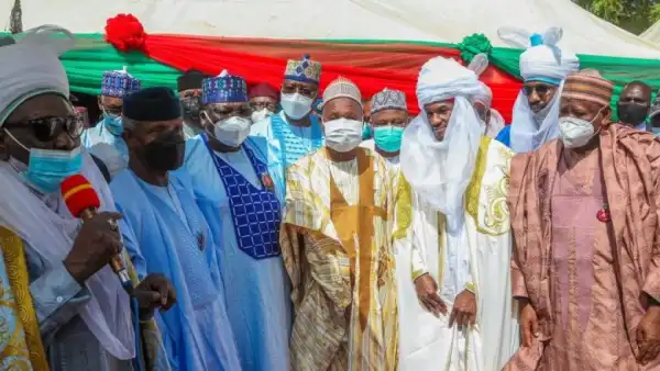 Osinbajo, Lawan, Masari others in Katsina as Buhari’s son turbaned Talban Daura