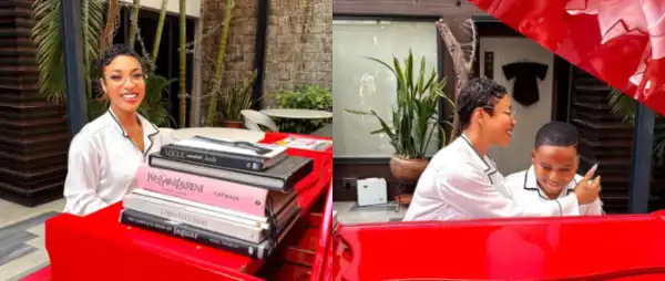 Tonto Dikeh Trends On Mother’s Day Following Olakunle Churchill’s Tribute To Rosy Meurer