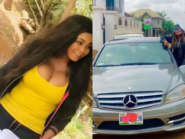 Nollywood Actress Ruth Eze Buys Mercedes Benz Car Worth Millions Of Naira As Birthday Gift (Photo+Video)