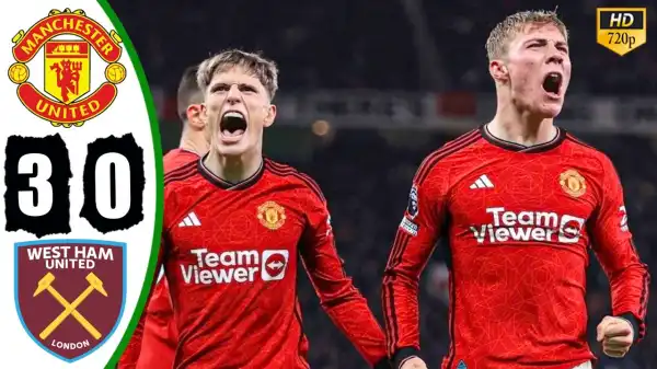 Manchester United vs West Ham 3 - 0 (Premier League 2024 Goals & Highlights)