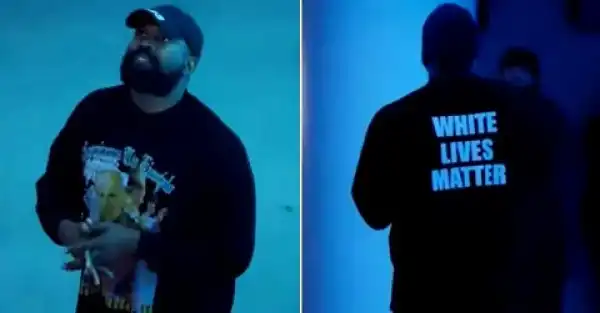 Kanye West Lambasted For Wearing ‘White Lives Matter’ T-shirt (Photo)