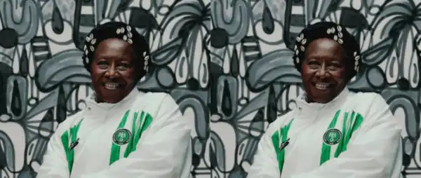 “Mama G In Style”- Fans React As Patience Ozokwor Models Nike’s Fresh Super Eagles Collection