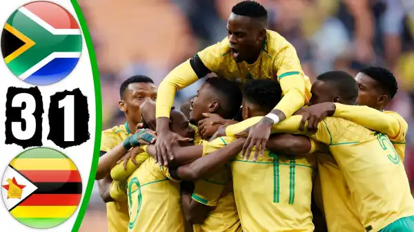 South Africa vs Zimbabwe 3 - 1 (World Cup Qualifiers 2024 Goals & Highlights)