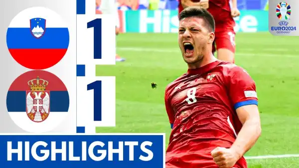 Slovenia vs Serbia 1 - 1 (EURO 2024 Goals & Highlights)