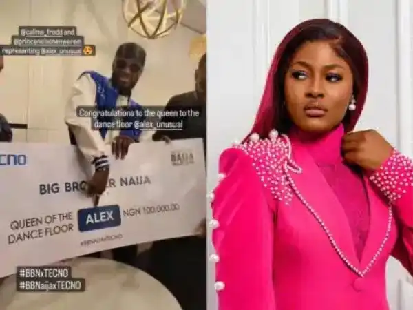 Alex Unusual Gets N100K for Winning ‘Queen of Dance Floor’ in All Stars Season (Photo)