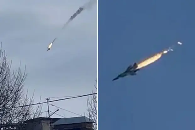 Russian fighter jet crashes into lake near Finland