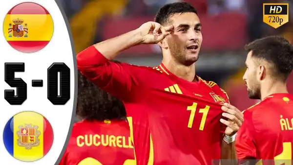 Spain vs Andorra 5 - 0 (Friendly 2024 Goals & Highlights)