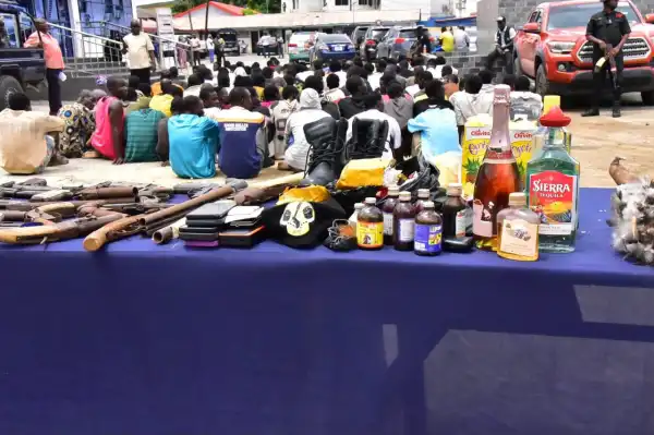Lagos: Police arrest 135 suspected cultists, recover 26 firearms in coordinated raids