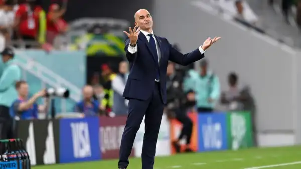 Roberto Martinez reacts to Belgium