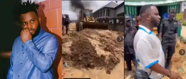 Sabinus Embarks On Road Project In Port Harcourt Community, Fans React To Video