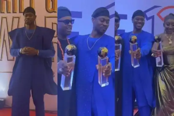 Actor Lateef Adedimeji Overjoyed After Receiving Award For His Role In ‘Jagun Jagun’ (Video)