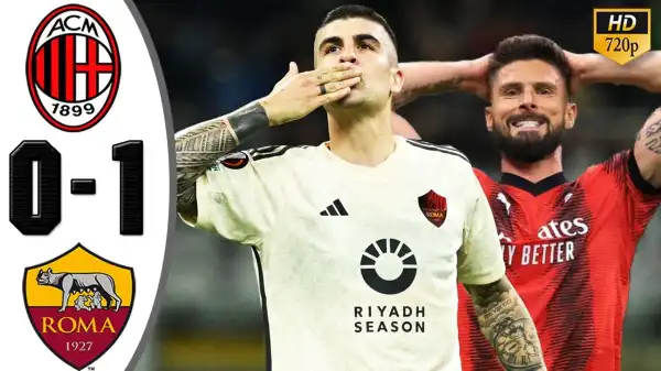 AC Milan vs Roma 0 - 1 (Europa League 2024 Goals & Highlights)