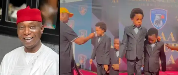Netizens React As Ned Nwoko Attends Regina Daniels’ Sons’ School Event Alone