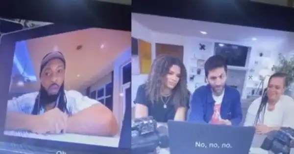 American Lady Scammed By Boys Posing As Nigerian Singer, Flavour (Video)