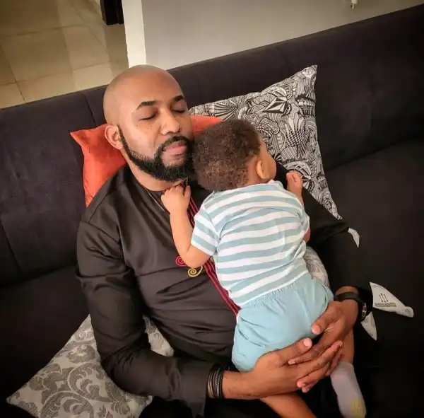 The Boy Looks Like Milk And Honey - Banky W Writes As He Celebrates His Son (Photos)