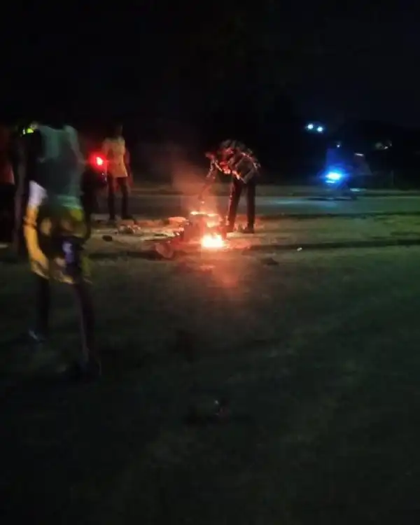 Man Set Ablaze For Allegedly Attempting To Steal A Generator From Church In Akwa Ibom