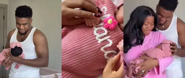 “She’s Here” – Veekee James Announces Birth of Baby Girl, Eliana