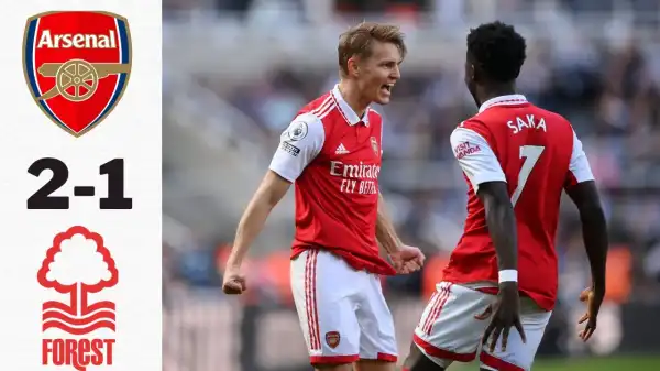 Arsenal vs Nottingham Forest  2 - 0 (Premier League Goals & Highlights)