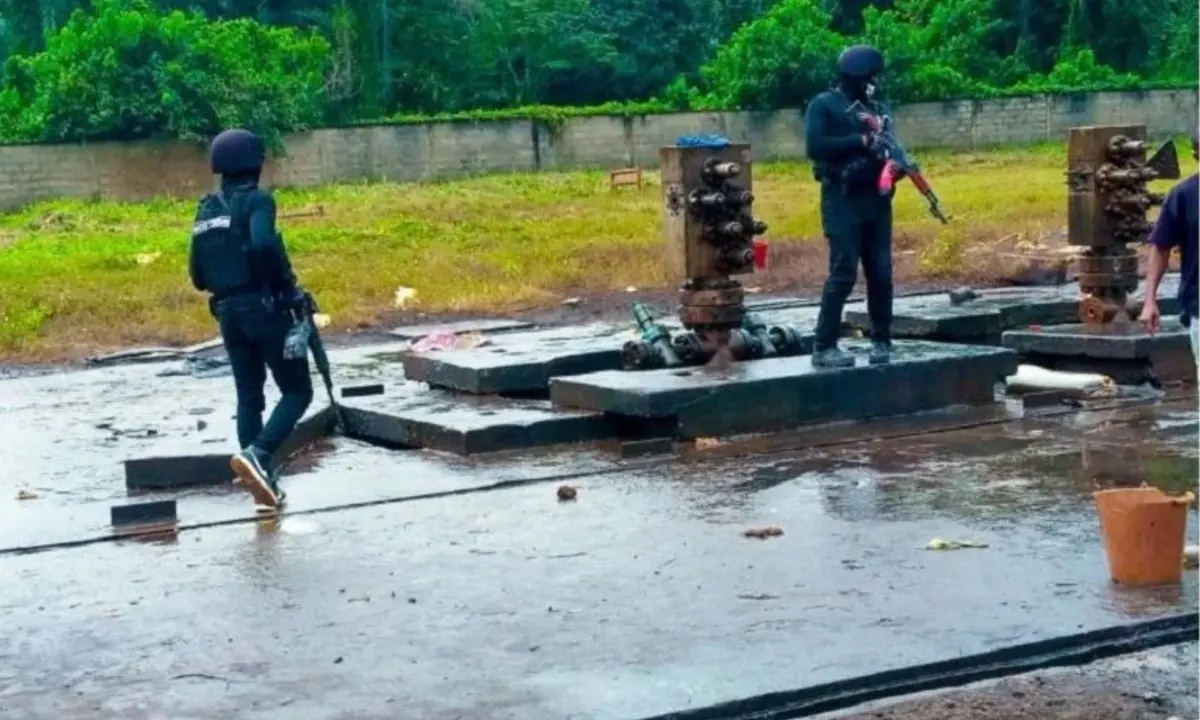 NSCDC, Navy, Army uncover illegal refinery in Anambra