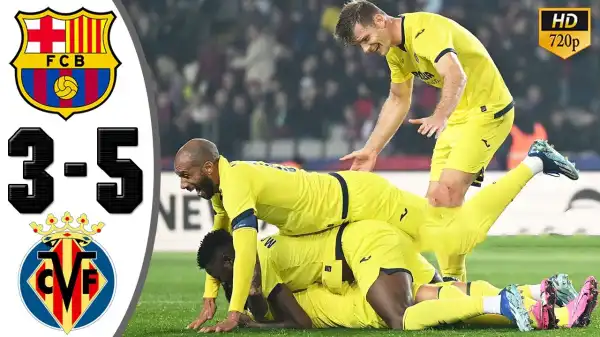 Barcelona vs Villarreal 3 - 5  (Laliga 2024 Goals & Highlights)
