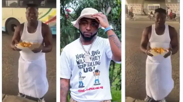Davido’s fan offers sacrifice to make him start releasing new music (Video)