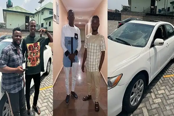 Sabinus Gives Childhood Friend Car Gift