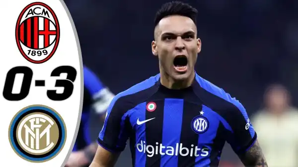 AC Milan vs Inter Milan 0 - 3 (Supercoppa 2023 Goals & Highlights)