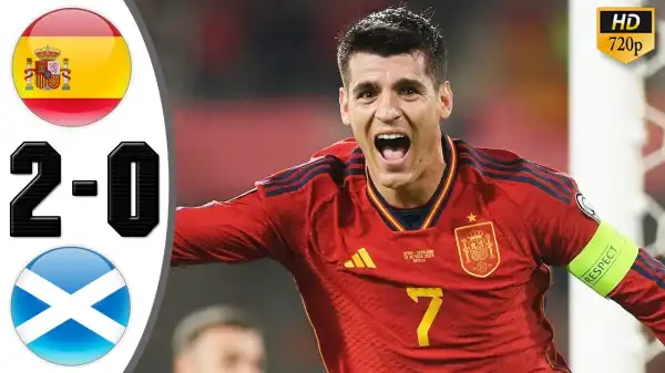 Spain vs Scotland 2 - 0 (Euro Qualifiers Goals & Highlights)