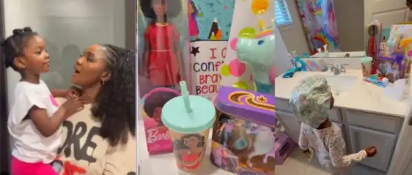 Singer Simi Surprise Daughter With Adorable Tooth Fairy Gifts After Losing Tooth