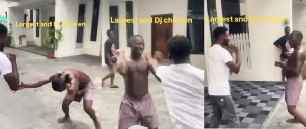 Moment DJ Chicken clashes with neighbour over late-night noise in Lagos