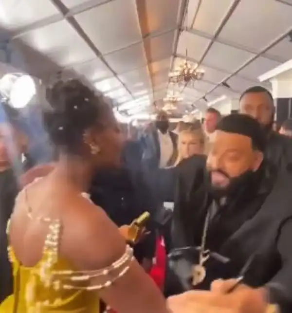 I’m Your Biggest Fan – DJ Khaled Says As He Meets Tems (Video)