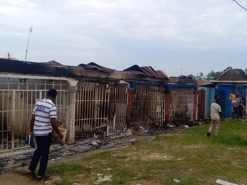 Midnight fire renders shop owners helpless in Cross River