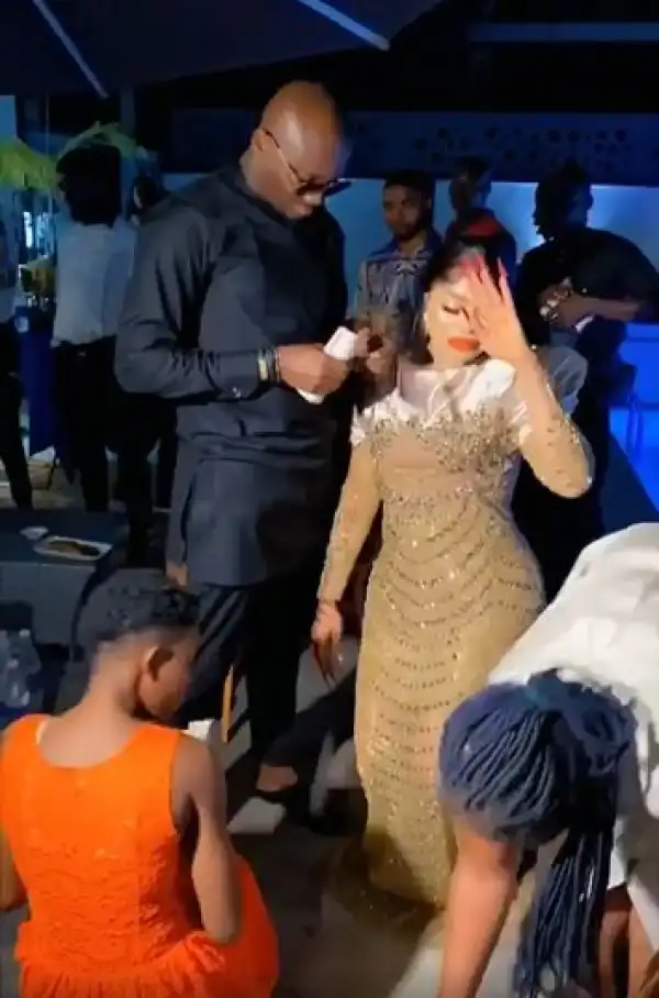 Bobrisky Dances As Man Sprays Him Money During Housewarming (Video)