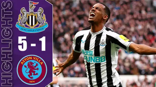 Newcastle vs Aston Villa 5 - 1 (Premier League Goals & Highlights)