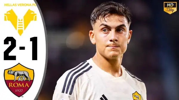 Verona vs Roma 2 - 1 (Serie A Goals & Highlights)