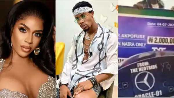 Reality Star, Venita Likes A Tweet Debunking Claims That Neo Got A Car Gift From Fans On His Birthday