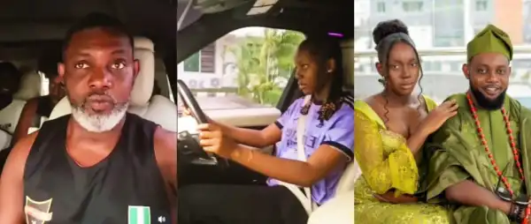 Comedian Ayo Makun Beams With Pride As Daughter Confidently Drives Him Around