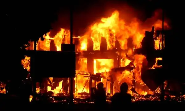 Goods worth millions of naira destroyed as fire razes Abuja building materials market