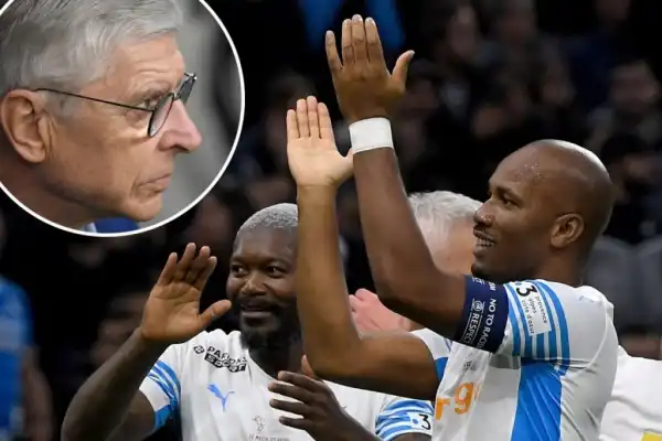 Drogba returns, scores hat-trick against Arsene Wenger’s team