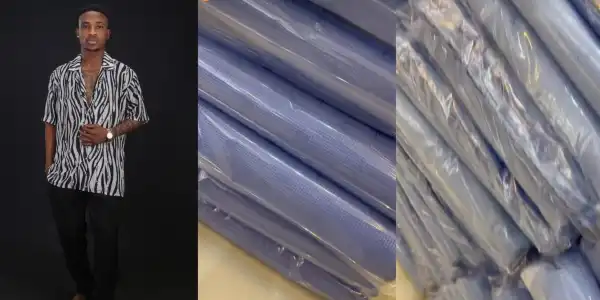 “It’s about to be a movie” Alesh Sanni brags as he unveils his 30th birthday Asoebi imported from Switzerland (Video)