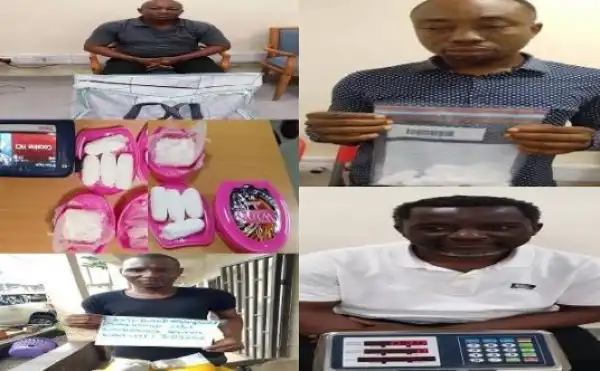 BUSTED!! See How Uber Driver Was Arrested With Cocaine At Lagos Airport