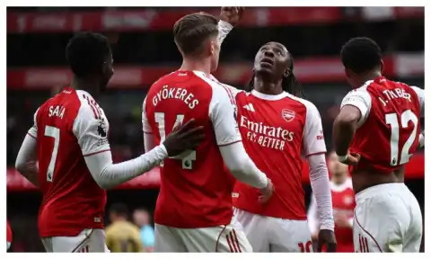 EPL table: Man City, Aston Villa five points behind Arsenal after failing to win