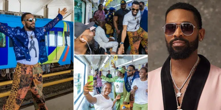 Video: D’banj entertains commuters on BRT bus, gives out gifts