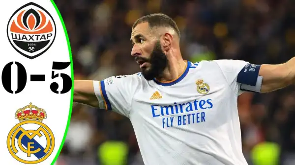 Shakhtar Donetsk vs Real Madrid 0 − 5 (Champions League 2021 Goals & Highlights)