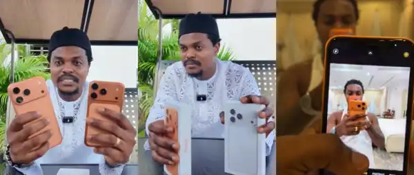 B Lord Unveils ₦400k iPhone 17 Pro Max Clone, Nigerians Reacts