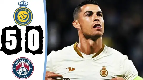 Al Adalh vs Al Nassr 0 - 5  (Saudi Pro League 2023 Goals & Highlights)
