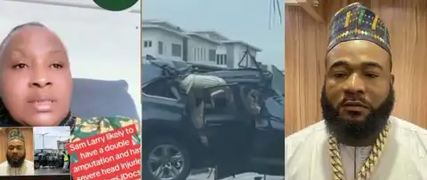“He is in a very cr!tical c0ndition”- Kemi Olunloyo Claims Sam Larry May Lose Both Legs, Nigerians Urge Caution