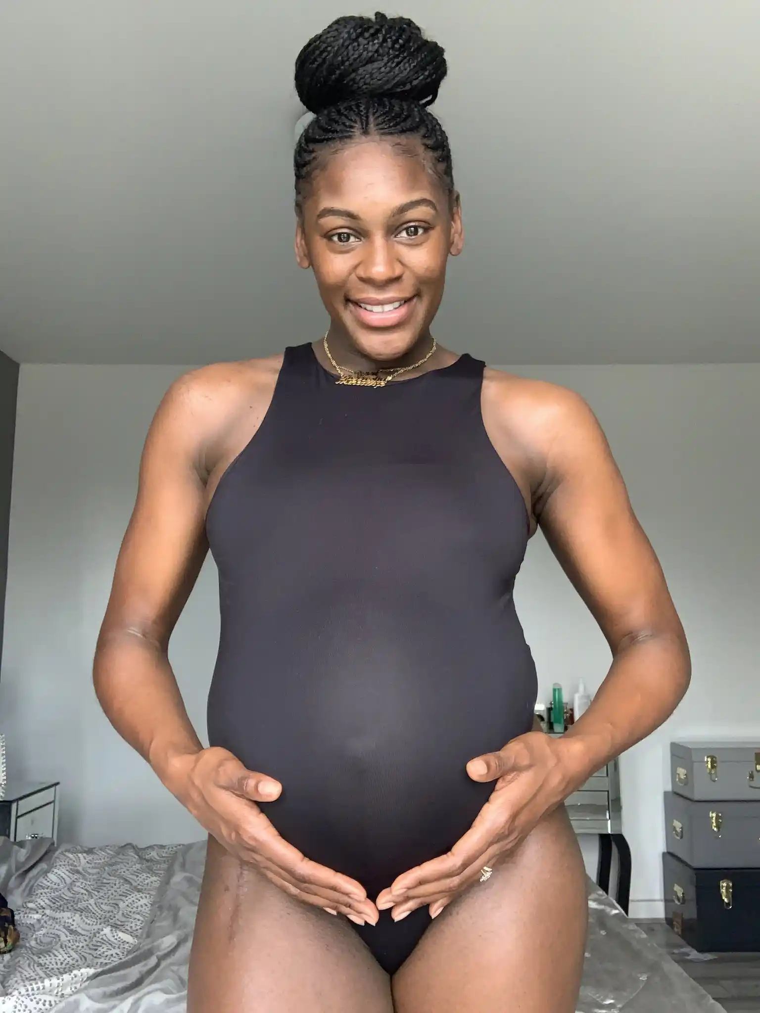 RIGHT OR WRONG?? See the baby bump picture Mike Edwards's wife Perri Shakes-Drayton shared online that is causing commotion on the Internet today