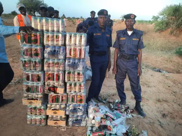 Yobe Hisbah destroys seized alcohol in Gashu’a