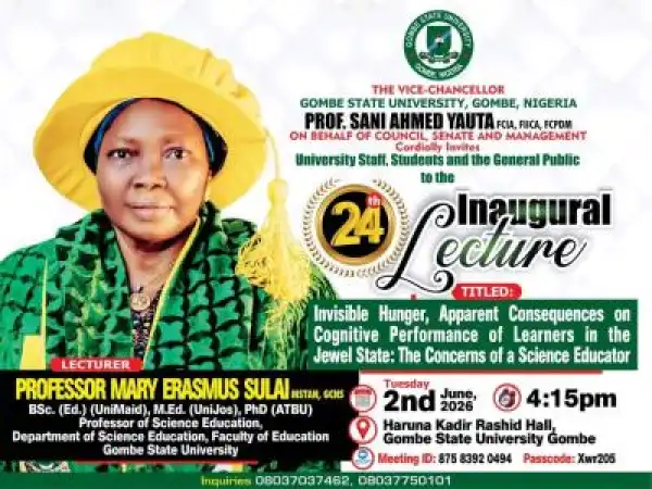 GSU announces 24th Inaugural Lecture